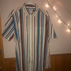 Blue,red,brown button dress shirt